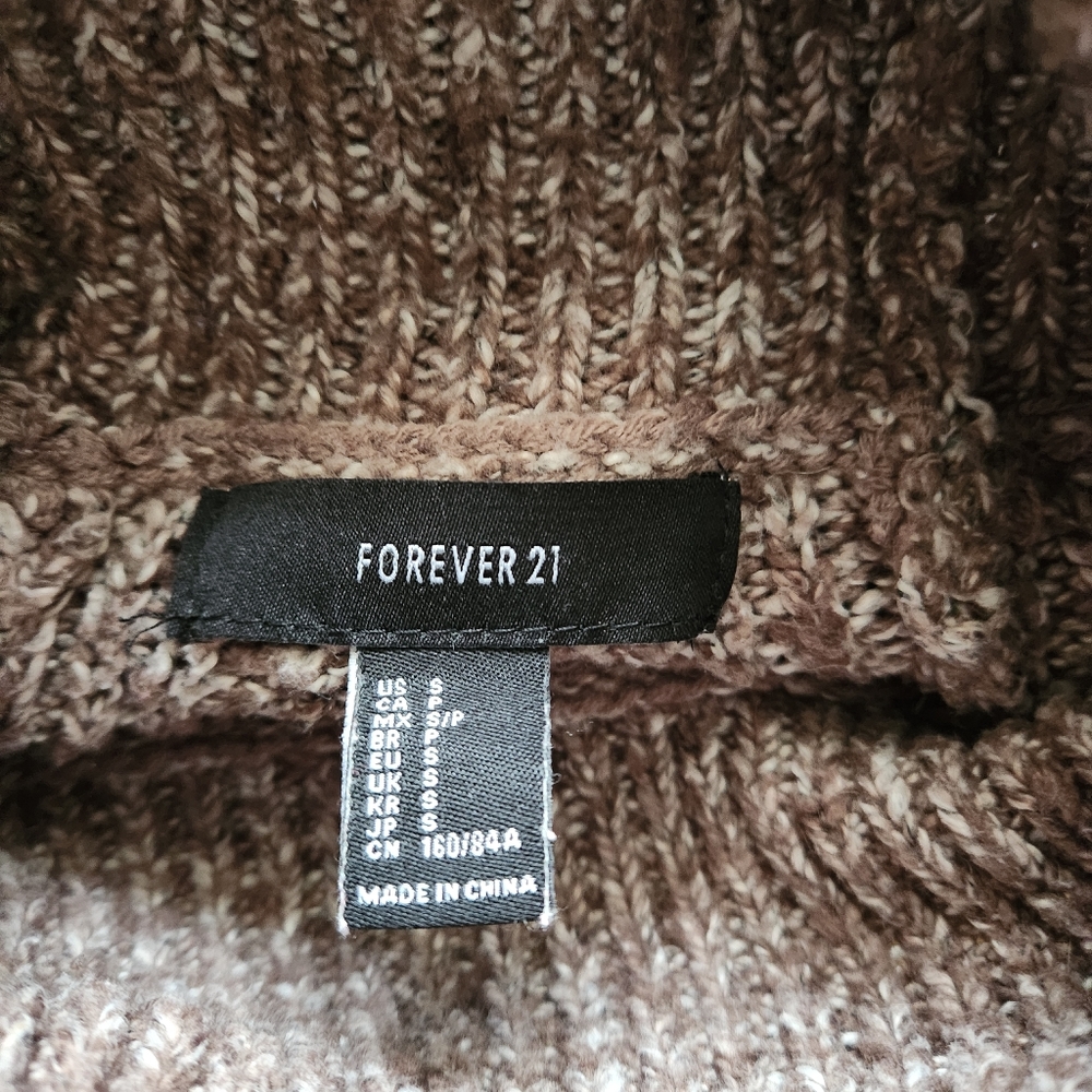 Forever 21 Marled Turtleneck Raglan Knitwear Sweater Size Small - Picture 10 of 12